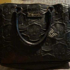 NWT black  loungefly purse with day of dead